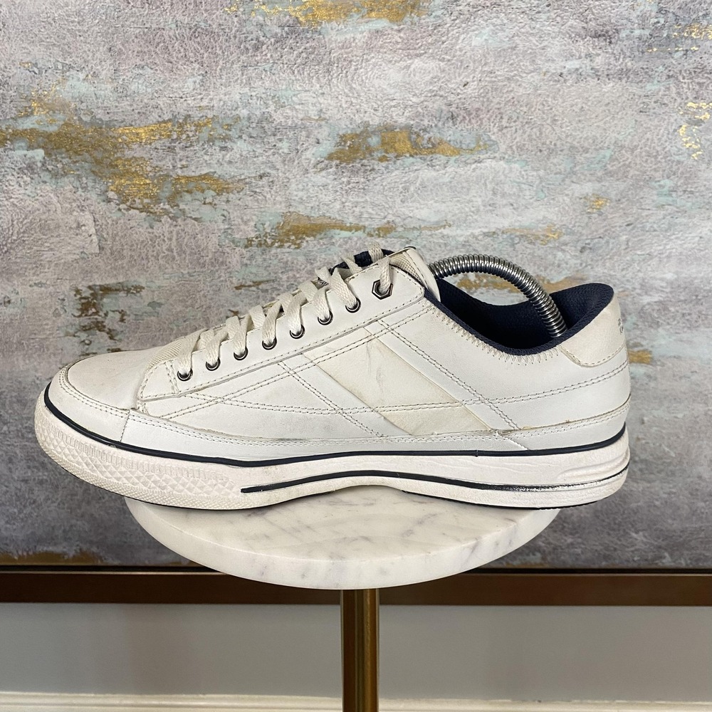 Skechers Shoes Mens Size 9.5 White Leather Lace Up Casual Sneakers SN 51137 - Picture 6 of 11